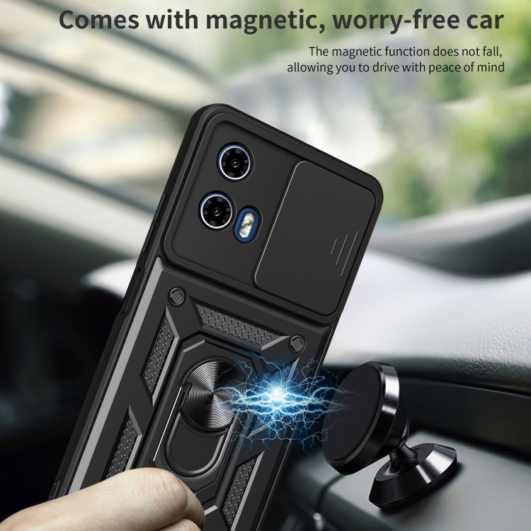 For Motorola Moto G04 / G24 Sliding Camera Cover Design TPU+PC Phone Case