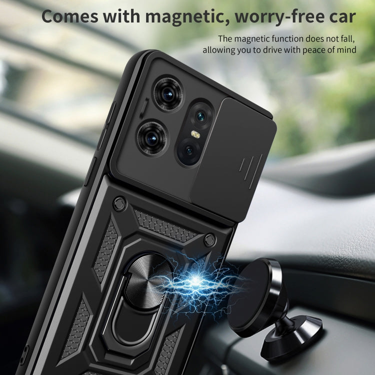 For Motorola Edge 50 Pro Global Sliding Camera Cover Design TPU+PC Phone Case