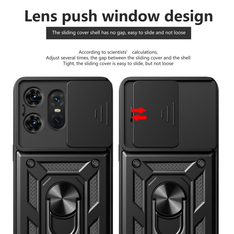 For Motorola Edge 50 Pro Global Sliding Camera Cover Design TPU+PC Phone Case