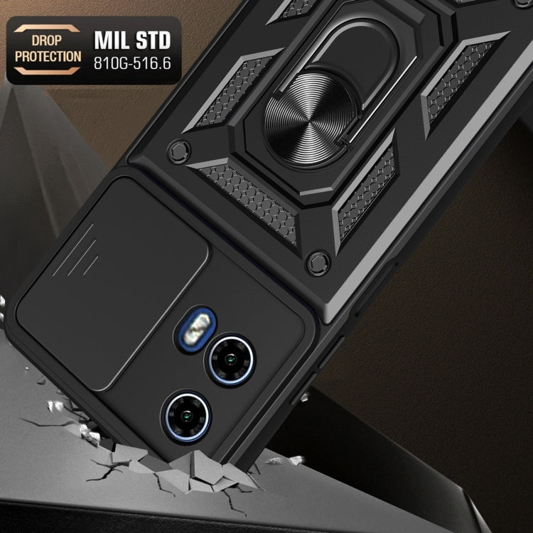 For Motorola Moto G34 5G Sliding Camera Cover Design TPU+PC Phone Case