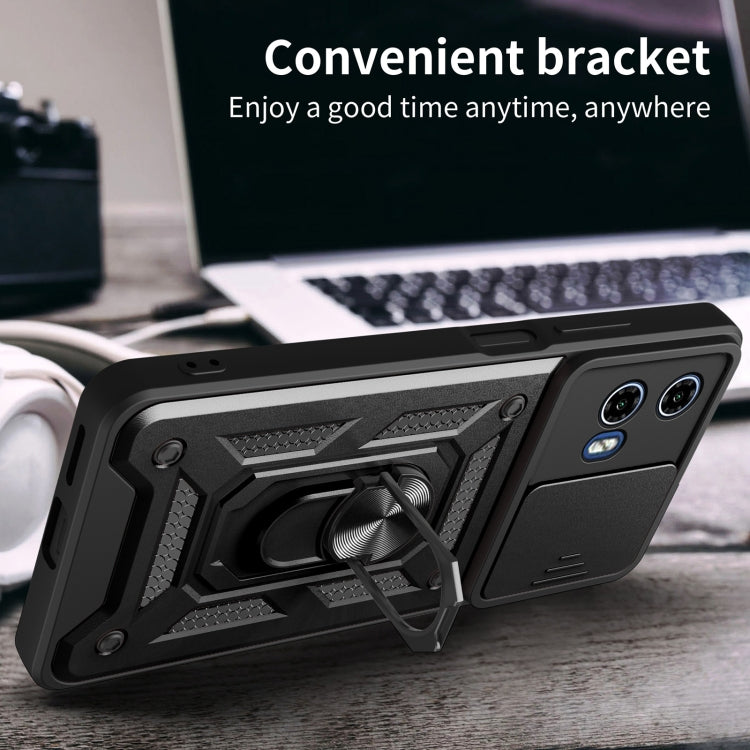 For Motorola Moto G34 5G Sliding Camera Cover Design TPU+PC Phone Case