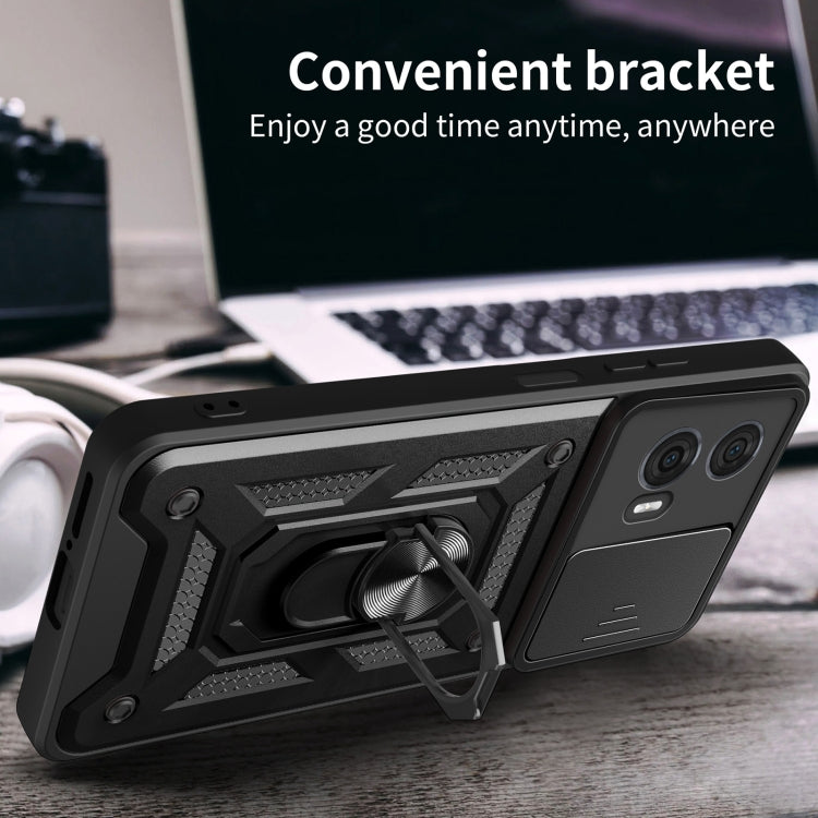 For Motorola Edge 50 Fusion Sliding Camera Cover Design TPU+PC Phone Case