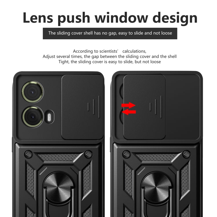 For Motorola Moto G85 / S50 Neo Sliding Camera Cover Design TPU+PC Phone Case