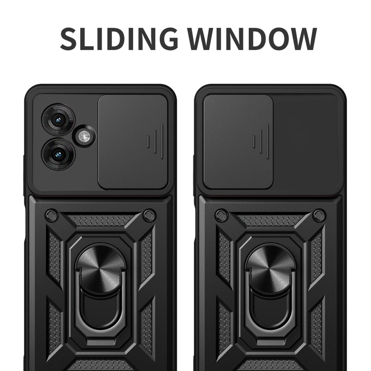 For Motorola Moto G55 Sliding Camera Cover Design TPU+PC Phone Case