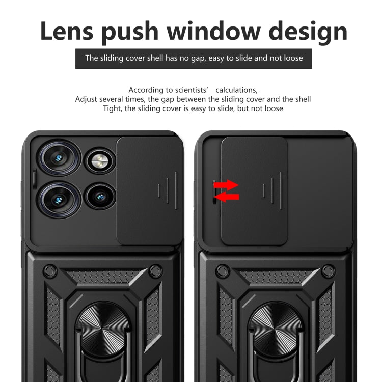 For Motorola Edge 50 Neo Sliding Camera Cover Design TPU+PC Phone Case