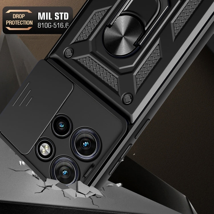 For Motorola Edge 50 Neo Sliding Camera Cover Design TPU+PC Phone Case