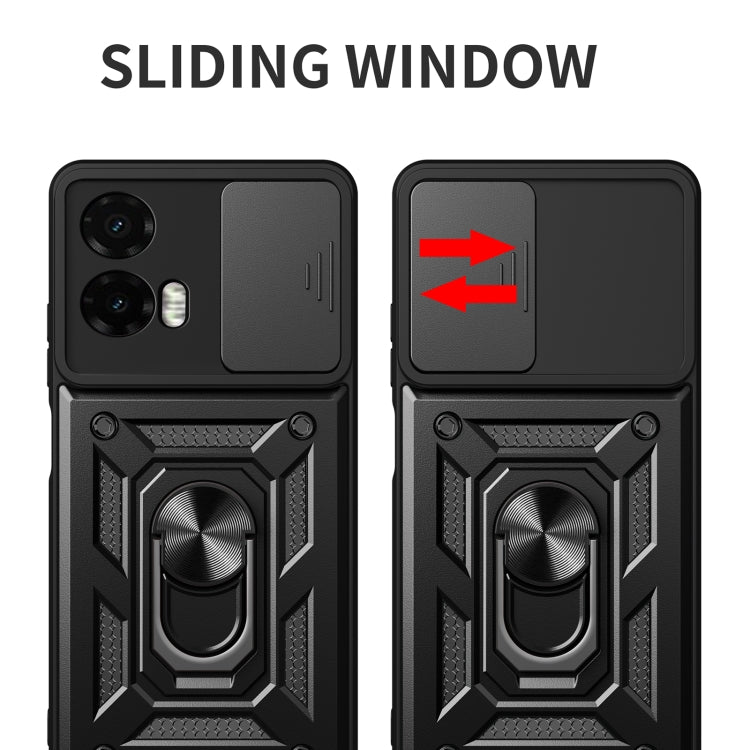For Motorola Moto G35 5G Global Sliding Camera Cover Design TPU+PC Phone Case
