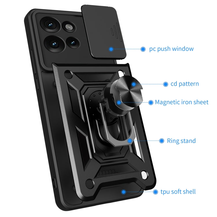 For Motorola Edge 50 5G Sliding Camera Cover Design TPU+PC Phone Case