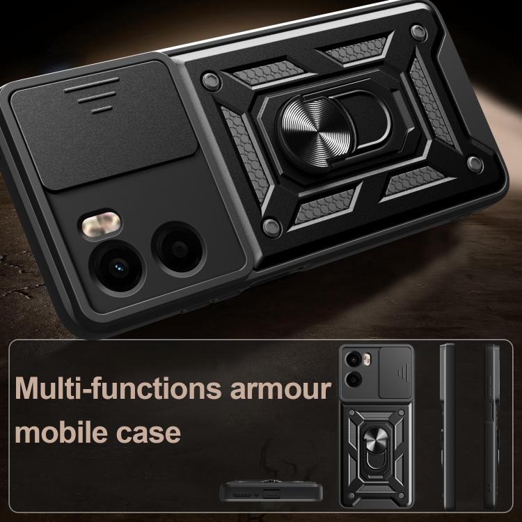 For Motorola Moto G05 Sliding Camera Cover Design TPU+PC Phone Case