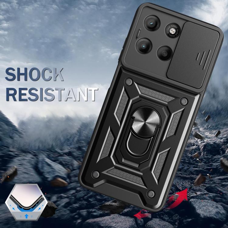 For Motorola Moto G15 / G17 4G Sliding Camera Cover Design TPU+PC Phone Case