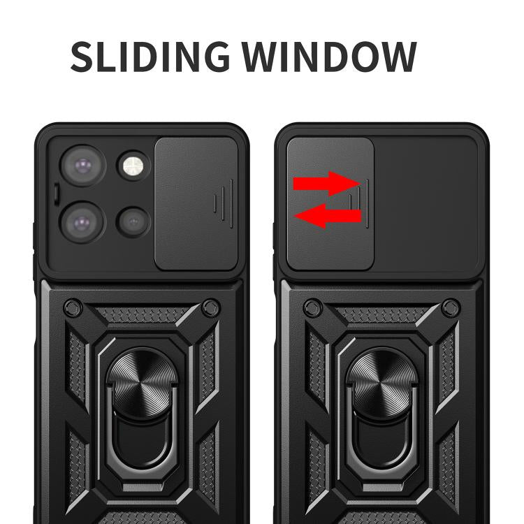 For Motorola Moto G 2025 Sliding Camera Cover Design TPU+PC Phone Case