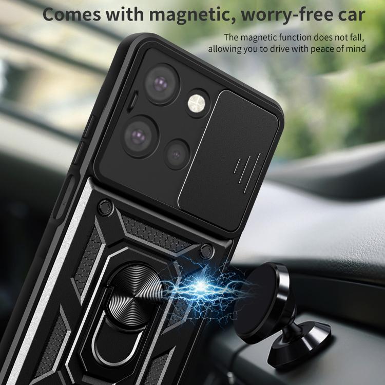 For Motorola Moto G 2025 Sliding Camera Cover Design TPU+PC Phone Case