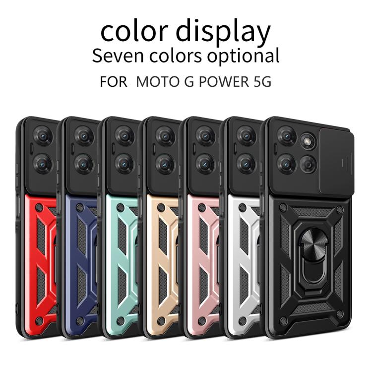 For Motorola Moto G Power 2025 Sliding Camera Cover Design TPU+PC Phone Case
