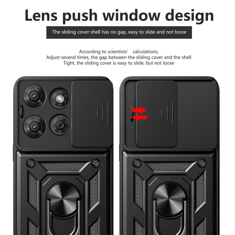For Motorola Moto G Power 2025 Sliding Camera Cover Design TPU+PC Phone Case