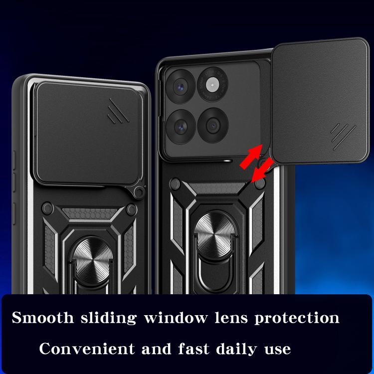 For Motorola Edge 60 / 60 Fusion Sliding Camera Cover Design TPU+PC Phone Case