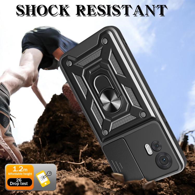 For Motorola Edge 30 Neo Sliding Camera Cover Design TPU+PC Phone Case