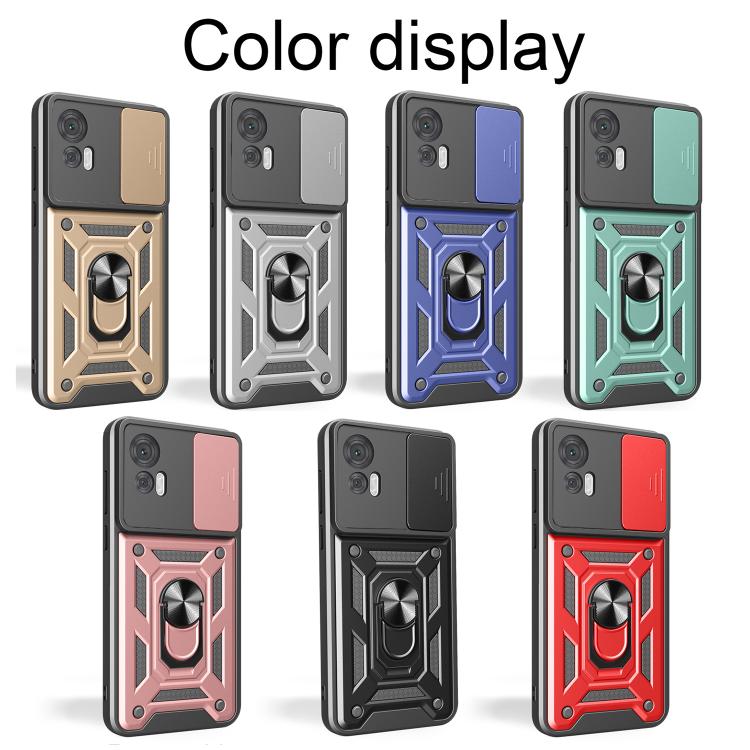 For Motorola Edge 30 Neo Sliding Camera Cover Design TPU+PC Phone Case