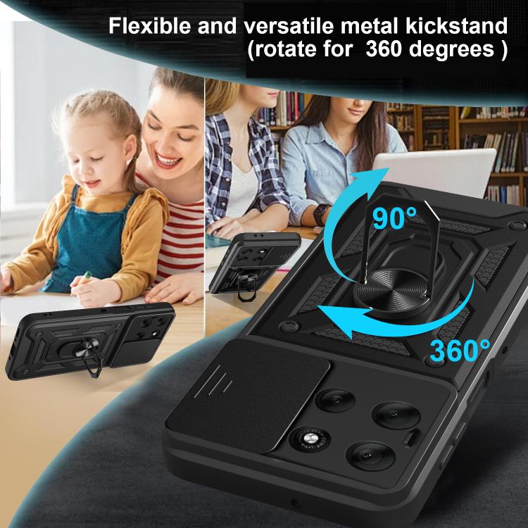 For Motorola Moto G56 5G Sliding Camera Cover Design TPU+PC Phone Case