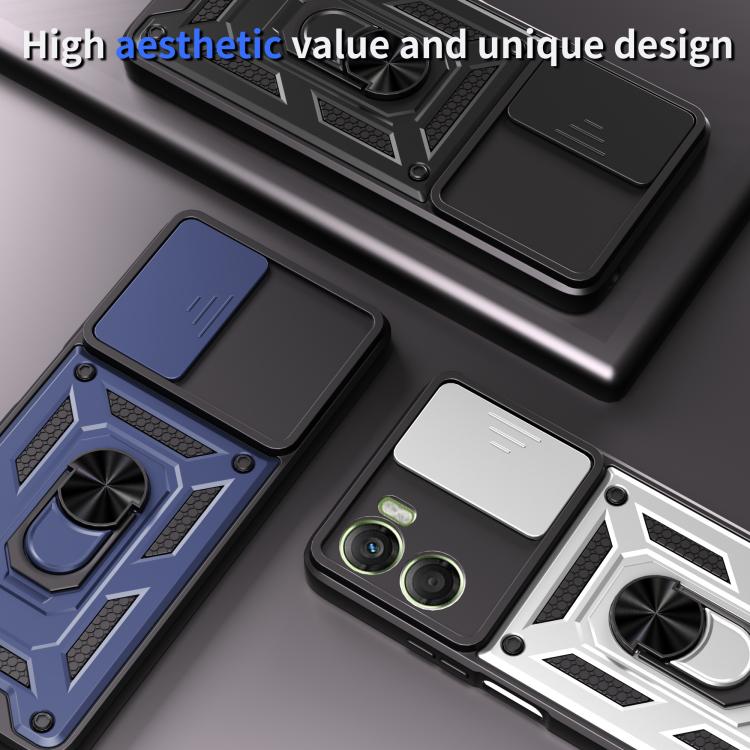 For Motorola Moto G06 4G Sliding Camera Cover Design TPU+PC Phone Case