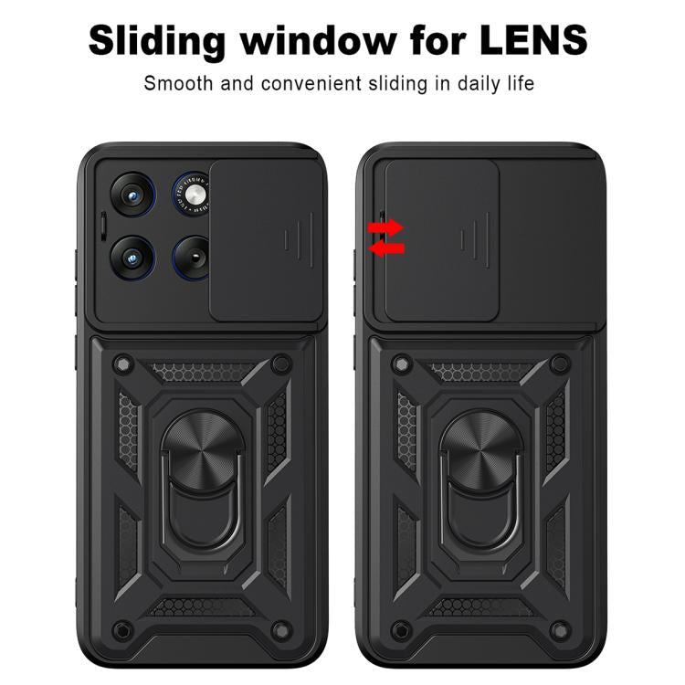 For Motorola Edge 70 Fusion 5G Sliding Camera Cover Design TPU+PC Phone Case