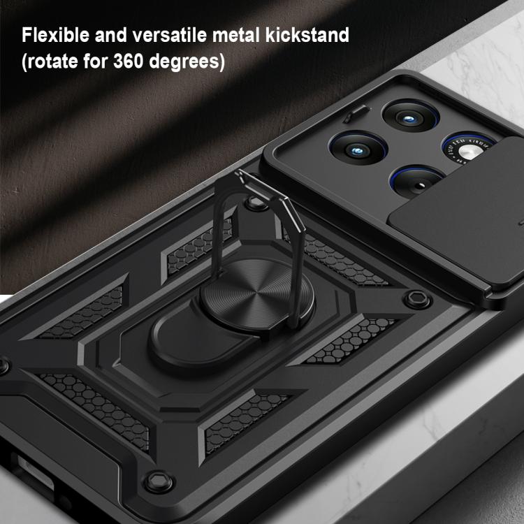 For Motorola Edge 70 Fusion 5G Sliding Camera Cover Design TPU+PC Phone Case
