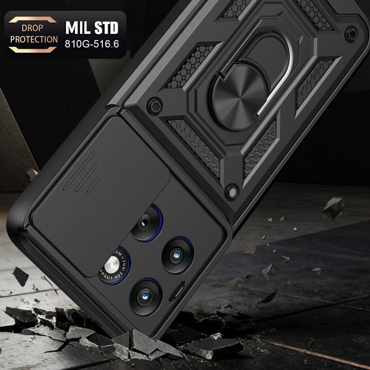 For Motorola Edge 70 Fusion 5G Sliding Camera Cover Design TPU+PC Phone Case