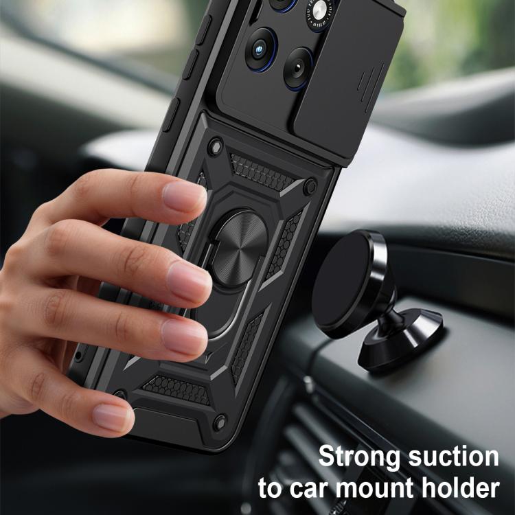 For Motorola Edge 70 Fusion 5G Sliding Camera Cover Design TPU+PC Phone Case