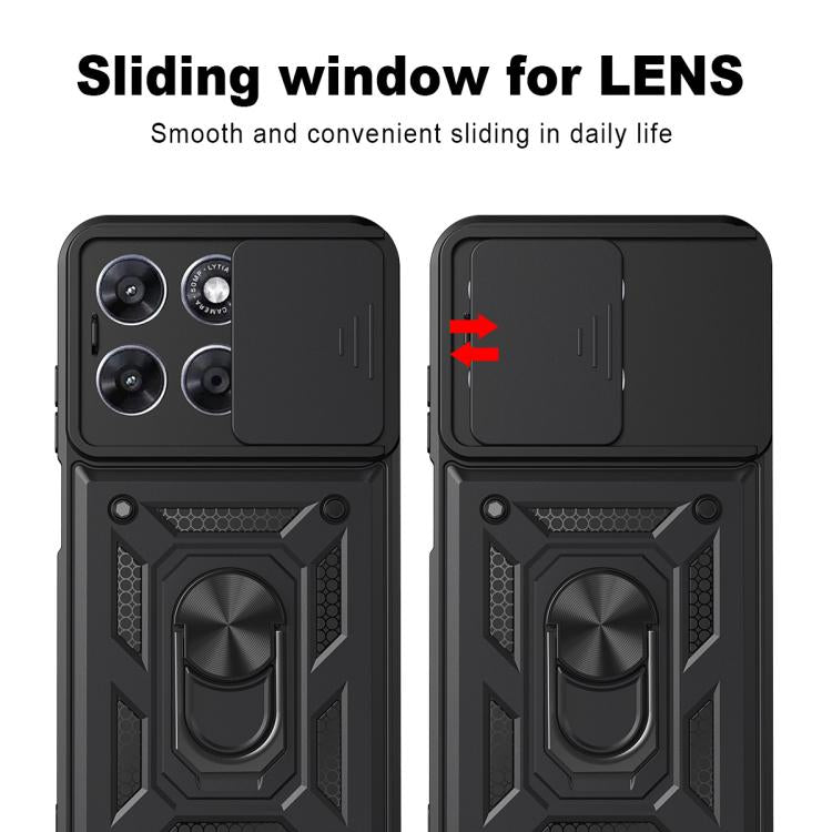 For Motorola Moto G67 5G Sliding Camera Cover Design TPU+PC Phone Case