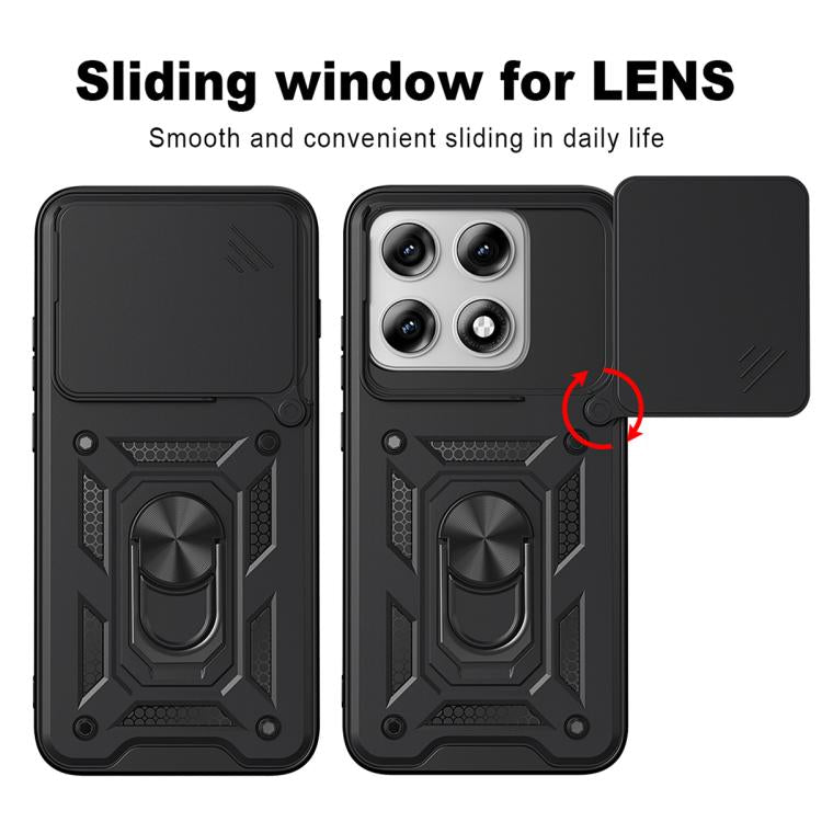 For Motorola Edge 70 Pro 5G Sliding Camera Cover Design TPU+PC Phone Case