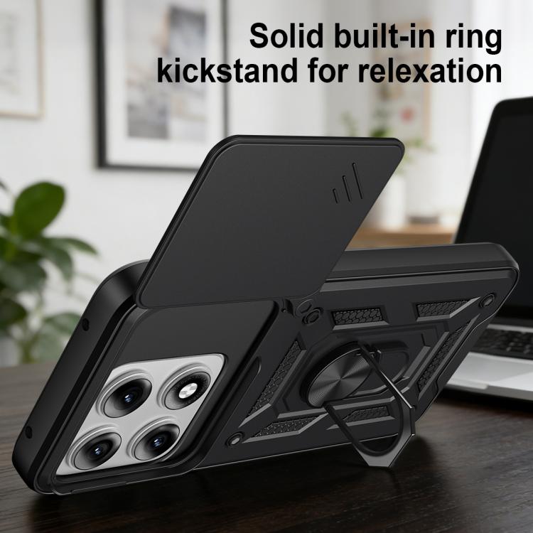 For Motorola Edge 70 Pro 5G Sliding Camera Cover Design TPU+PC Phone Case