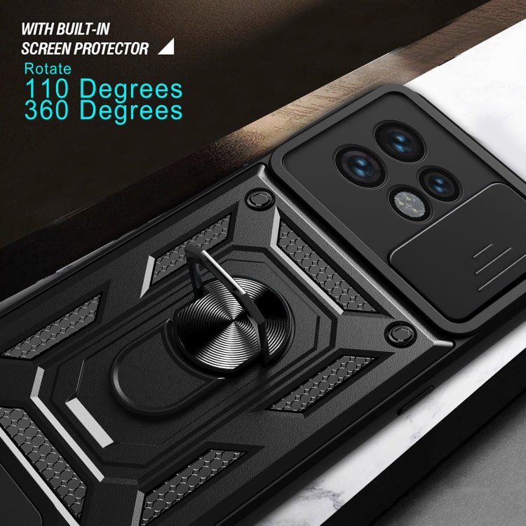 For Motorola Edge 40 Pro Sliding Camera Cover Design TPU Hybrid PC Phone Case