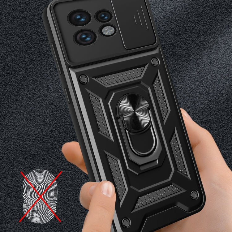 For Motorola Edge 40 Pro Sliding Camera Cover Design TPU Hybrid PC Phone Case