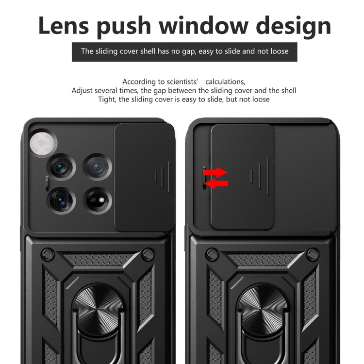 For OnePlus 12 5G Global Sliding Camera Cover Design TPU+PC Phone Case