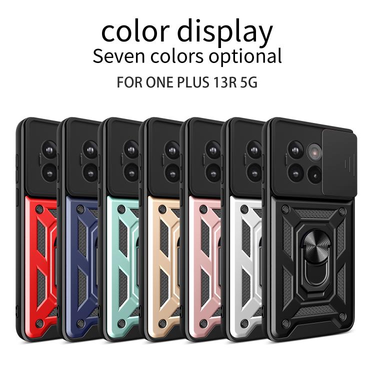 For OnePlus 13R / Ace 5 / Ace 5 Pro 5G Sliding Camera Cover Design TPU+PC Phone Case