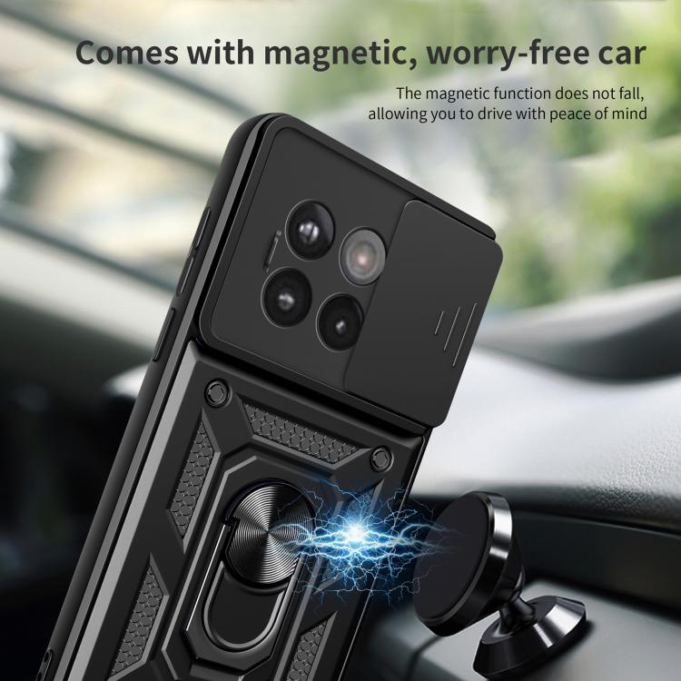 For OnePlus 13R / Ace 5 / Ace 5 Pro 5G Sliding Camera Cover Design TPU+PC Phone Case