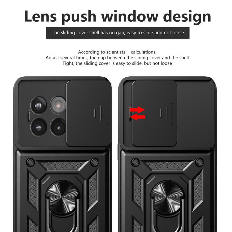 For OnePlus 13R / Ace 5 / Ace 5 Pro 5G Sliding Camera Cover Design TPU+PC Phone Case