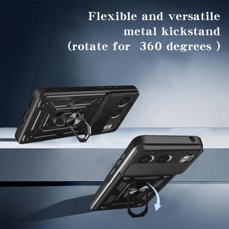 For OnePlus Nord 4 Sliding Camera Cover Design TPU+PC Phone Case