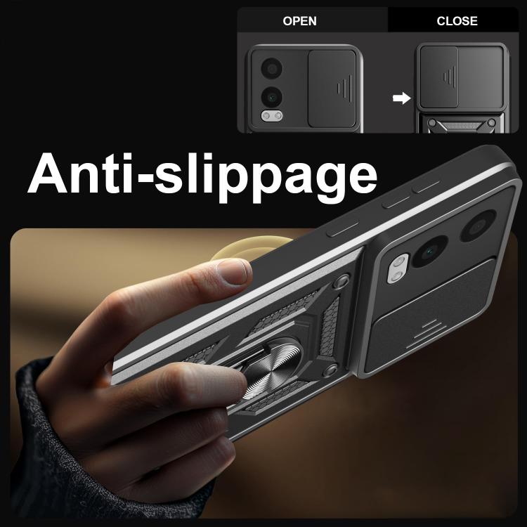 For OnePlus Nord CE4 Lite Sliding Camera Cover Design TPU+PC Phone Case