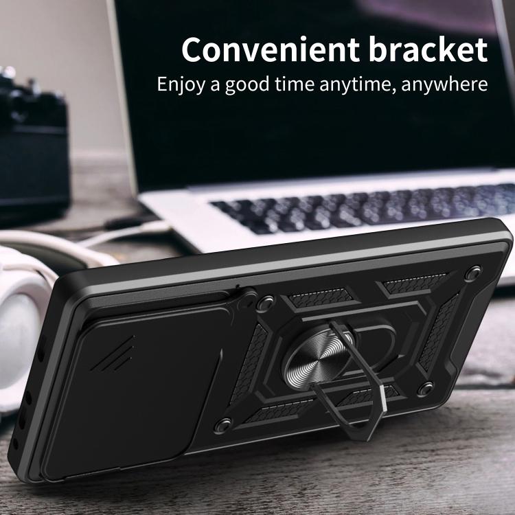 For OnePlus 13 Sliding Camera Cover Design TPU+PC Phone Case