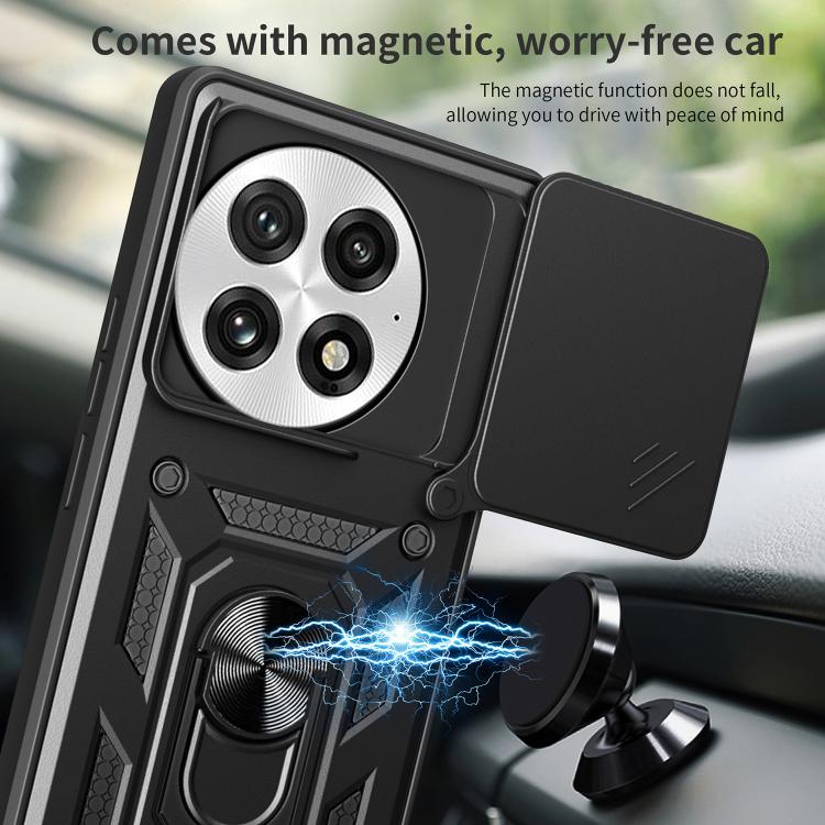 For OnePlus 13 Sliding Camera Cover Design TPU+PC Phone Case