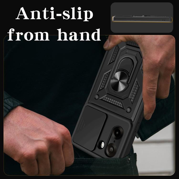 For OnePlus Ace 5 Racing / Nord CE5 Sliding Camera Cover Design TPU+PC Phone Case