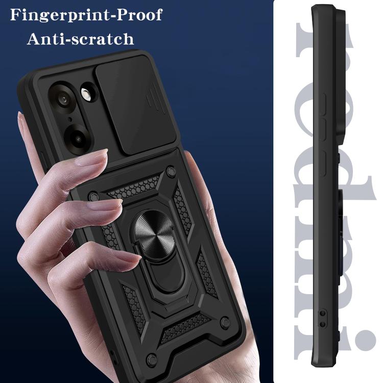 For OnePlus Ace 5 Racing / Nord CE5 Sliding Camera Cover Design TPU+PC Phone Case
