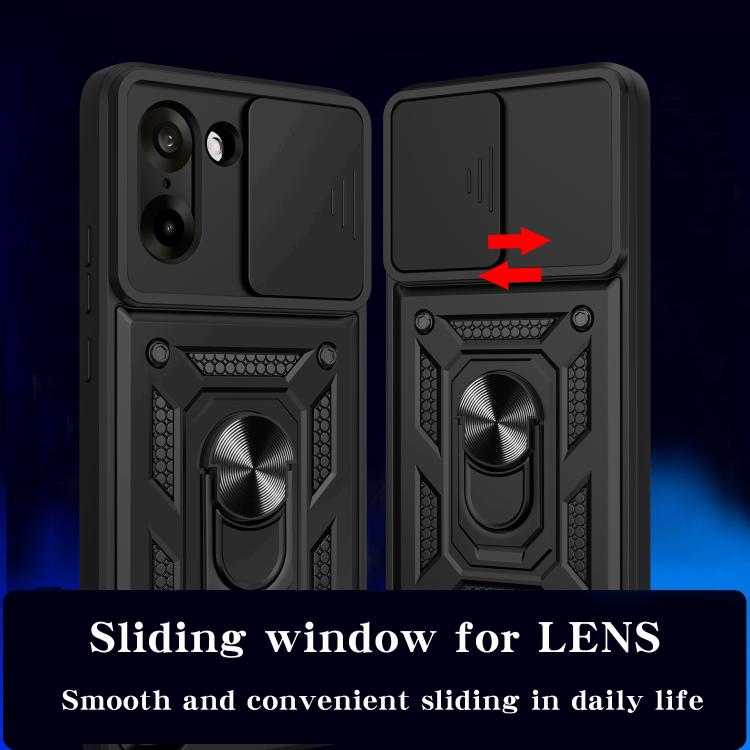 For OnePlus Ace 5 Racing / Nord CE5 Sliding Camera Cover Design TPU+PC Phone Case