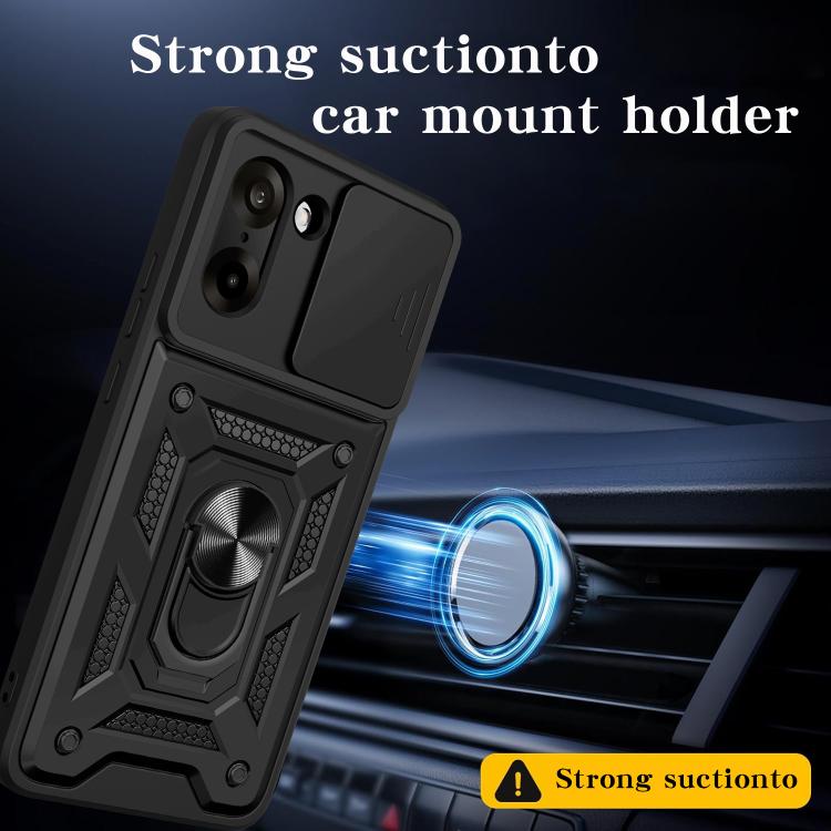 For OnePlus Ace 5 Racing / Nord CE5 Sliding Camera Cover Design TPU+PC Phone Case
