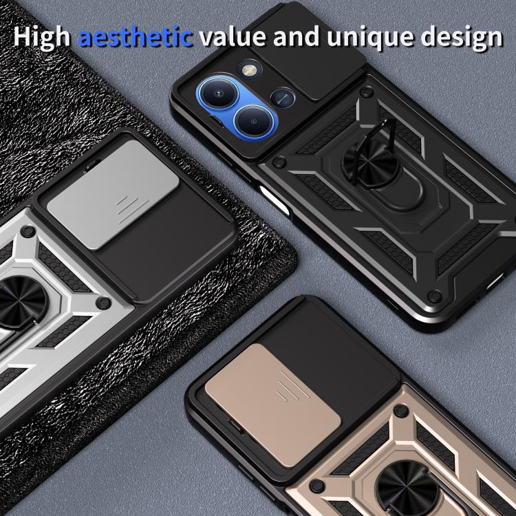 For OnePlus 15 Sliding Camera Cover Design TPU+PC Phone Case