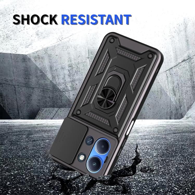 For OnePlus 15 Sliding Camera Cover Design TPU+PC Phone Case