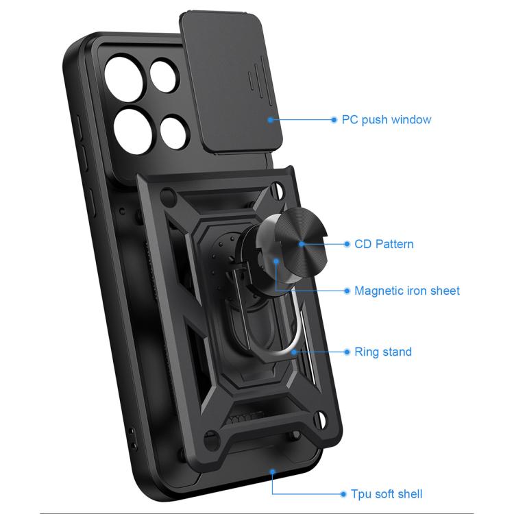 For OnePlus Nord 6 5G Sliding Camera Cover Design TPU+PC Phone Case
