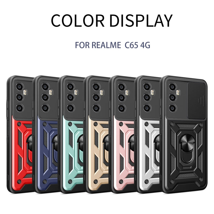 For Realme C65 4G Sliding Camera Cover Design TPU+PC Phone Case