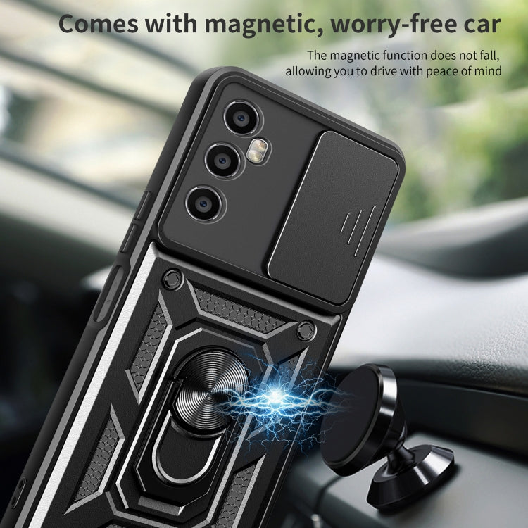 For Realme C65 4G Sliding Camera Cover Design TPU+PC Phone Case