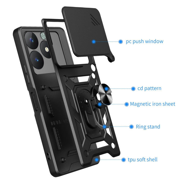 For Realme C61 / C63 Sliding Camera Cover Design TPU+PC Phone Case